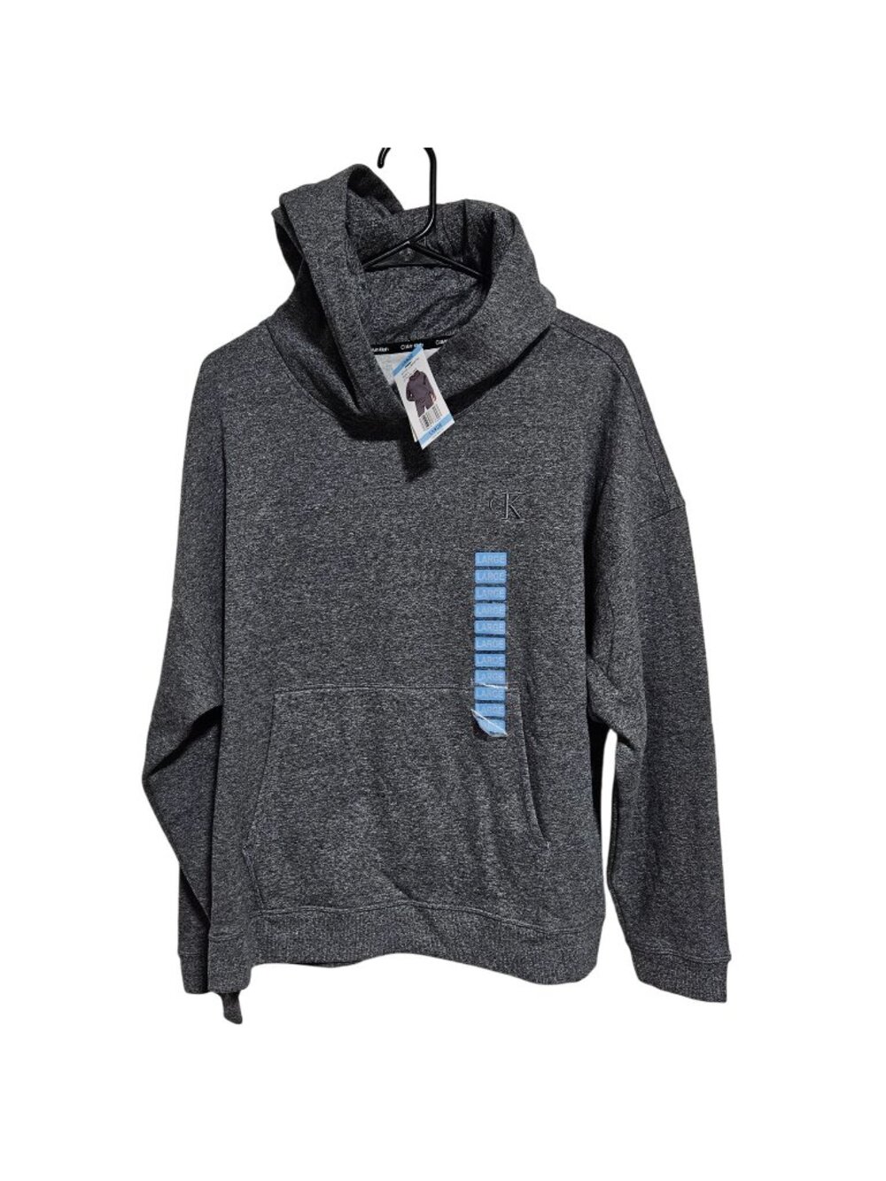 Calvin Klein Sweatshirt Womens Size Large Hoodie Gray Athleisure Streetwear